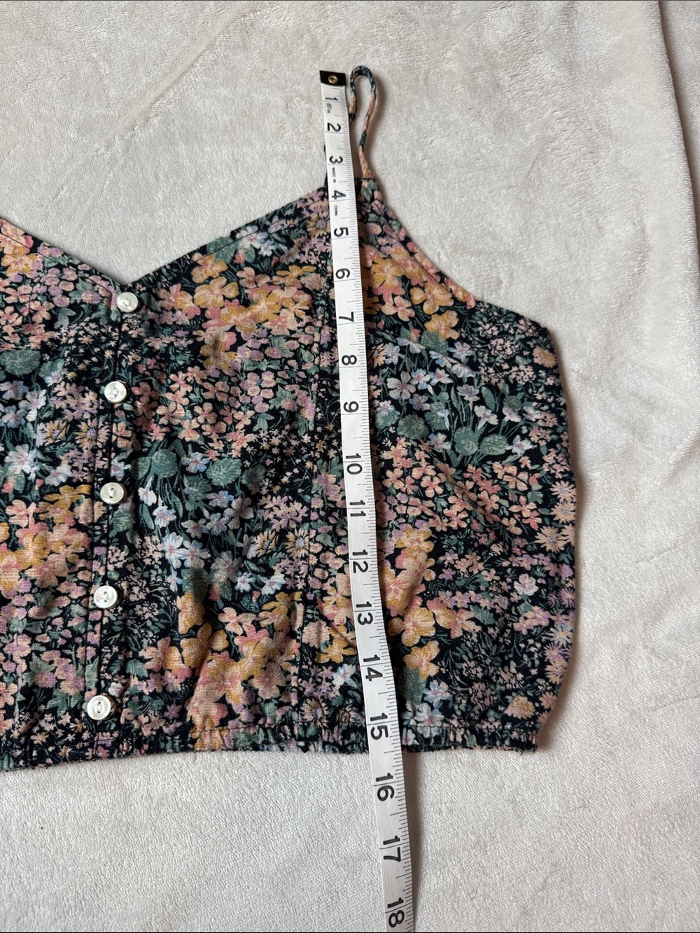 Floral Button-Front Cami - Picture 7 of 11